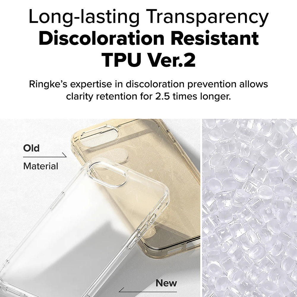 Husa de protectie Ringke Fusion compatibil cu iPhone 16e / iPhone 17e, Transparent