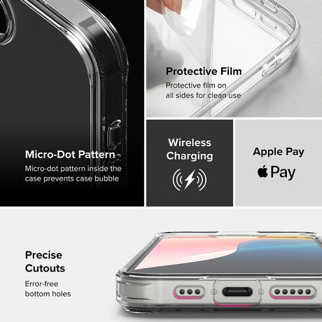 Husa de protectie Ringke Fusion compatibil cu iPhone 16e / iPhone 17e, Transparent
