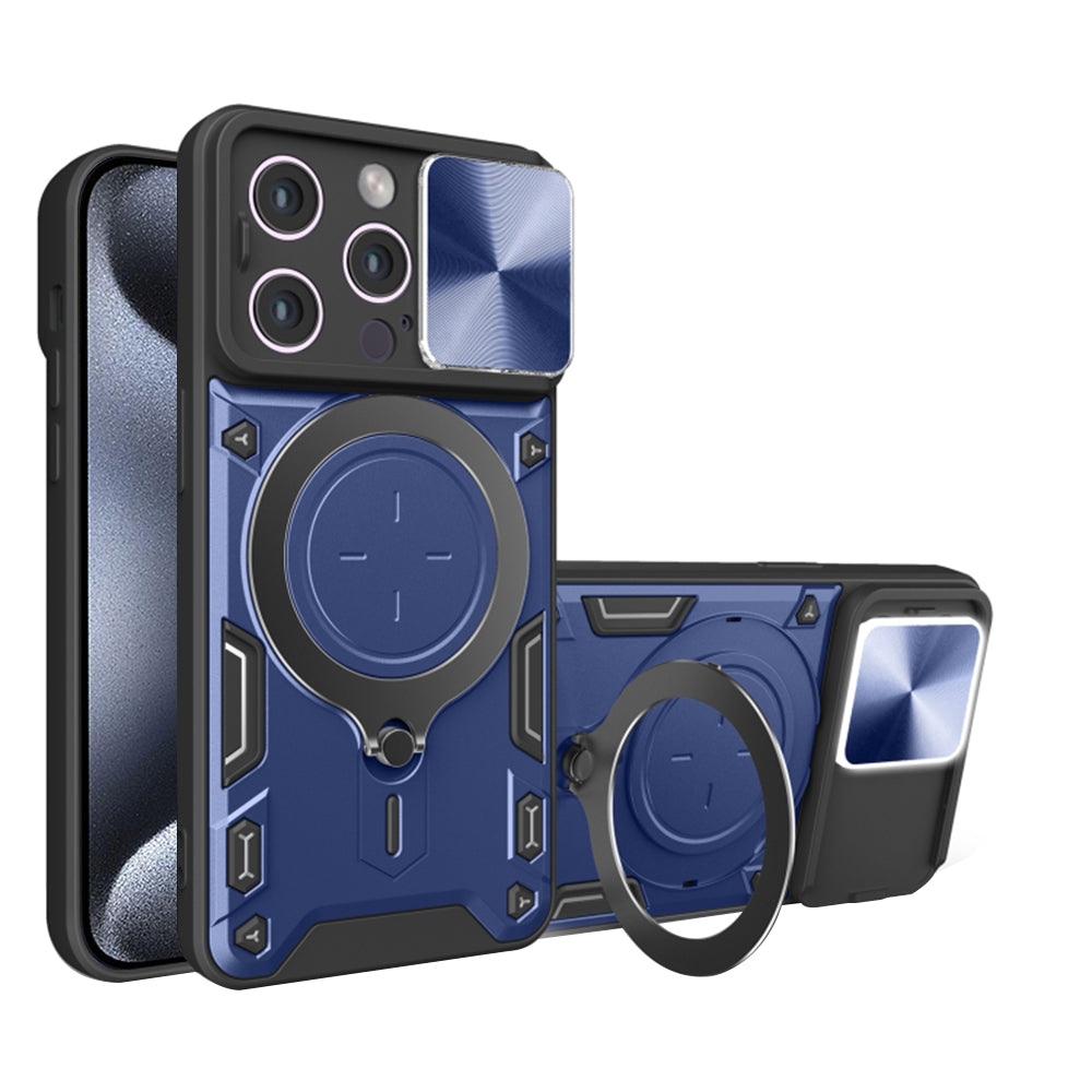 Husa de protectie Techsuit CamGuard Pro compatibil cu iPhone 15 Pro, Albastru