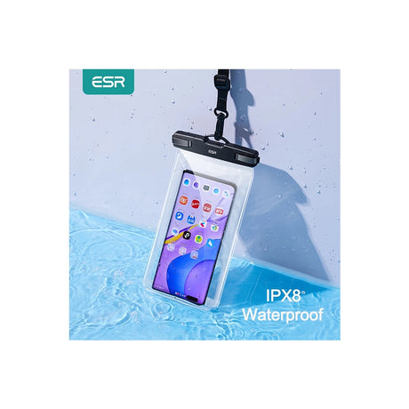 ESR Waterproof Case, IPX8, for Phone 6.5", Negru