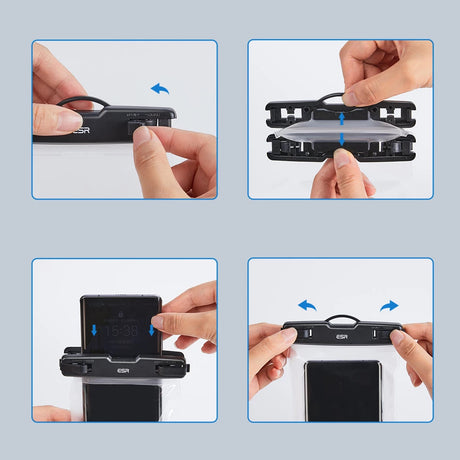 ESR Waterproof Case, IPX8, for Phone 6.5", Negru