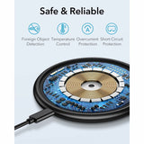 Incarcator ESR Wireless HaloLock, MagSafe Compatible with Cable Type-C, 10W, 1m, Albastru Inchis
