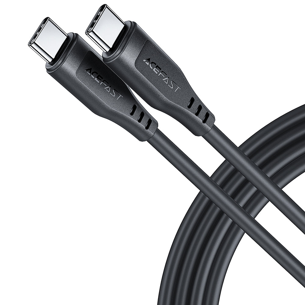 Cablu Acefast (C3-03), Type-C to Type-C, 60W, 3A, 480Mb/s, Fast Charging, 1.2m, Negru