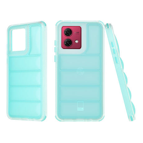 Husa de protectie Techsuit Wave Shield compatibil cu Motorola Moto G84, Turcoaz
