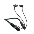 Casti Acefast Bluetooth Earphones (N4), Behind the Head, Neckband, Bluetooth 5.3, IPX4, LED Display, 800mAh, Negru