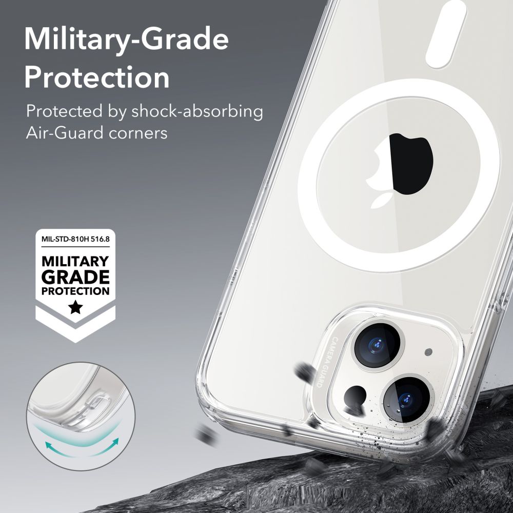 Husa de protectie ESR Classic Hybrid HaloLock compatibil cu iPhone 14 / iPhone 13, Transparent