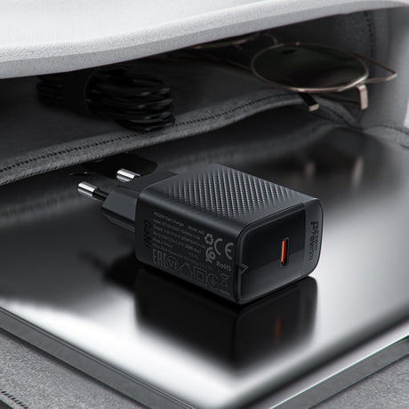 Incarcator Acefast (A82), Type-C, GaN Technology, PD20W, Supports Fast Charging, Negru