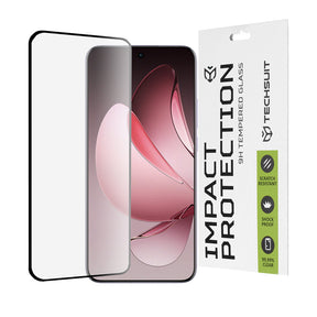 Folie de protectie Techsuit 111D Full Cover / Full Glue Glass / 3D Curved Screen compatibil cu Oppo Reno13 Pro, Negru