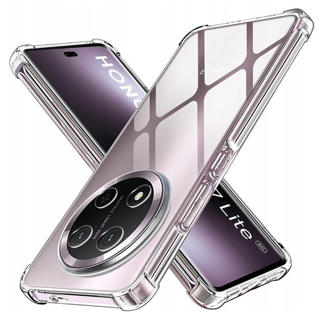 Husa de protectie Techsuit Shockproof Clear Silicone compatibil cu Honor Magic7 Lite / X9c, Transparent