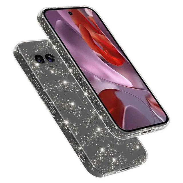 Husa de protectie Techsuit SparkleSkin Series compatibil cu Google Pixel 9a, Transparent