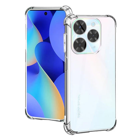 Husa de protectie Techsuit Shockproof Clear Silicone compatibil cu Tecno Spark 20 Pro, Transparent
