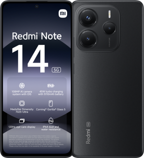 Xiaomi Redmi Note 14 5G Dual SIM - Midnight Black / 6 GB / 128 GB - NotebookGsm