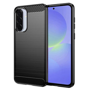 Husa de protectie Techsuit Carbon Silicone compatibil cu Samsung Galaxy A36 5G / A56 5G, Negru