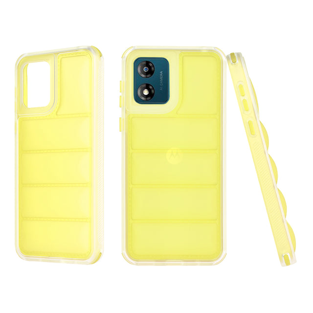 Husa de protectie Techsuit Wave Shield compatibil cu Motorola Moto E13, Galben