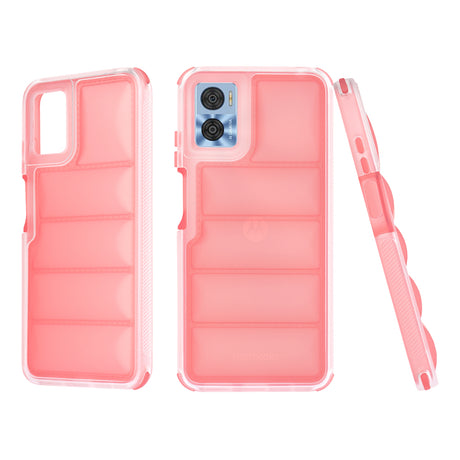 Husa de protectie Techsuit Wave Shield compatibil cu Motorola Moto E22 / Moto E22i, Rosu