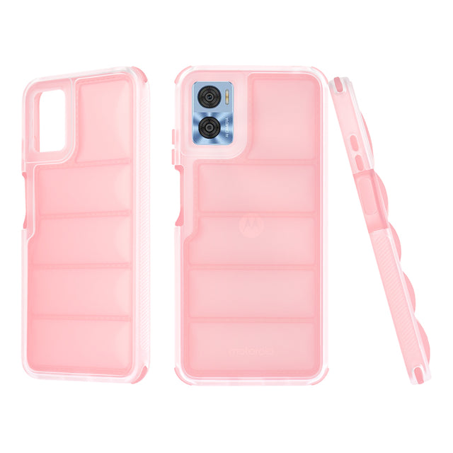 Husa de protectie Techsuit Wave Shield compatibil cu Motorola Moto E22 / Moto E22i, Roz