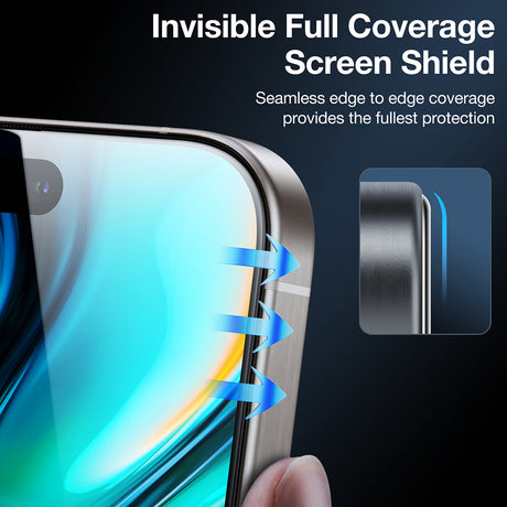 Folie de protectie Torras GlassGo Install Master Privacy compatibil cu iPhone 16, Negru