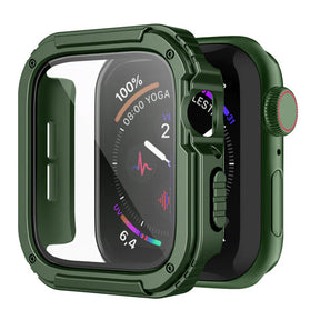Folie de protectie smartwatch Lito Watch Armor 360 Case + Screen Protector compatibil cu Apple Watch 1 / 2 / 3 (38mm), Verde