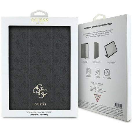 Husa de protectie tableta Guess Magnetic 4G Big Logo (GUFC11PM24PS4SGK) compatibil cu iPad Pro 11 (2024) / iPad Pro 11 (2025), Negru