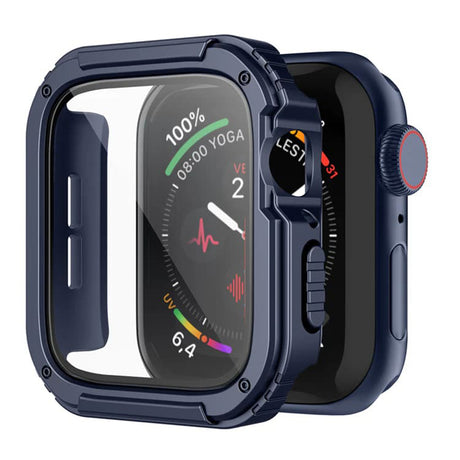 Folie de protectie smartwatch Lito Watch Armor 360 Case + Screen Protector compatibil cu Apple Watch 1 / 2 / 3 (42mm), Albastru