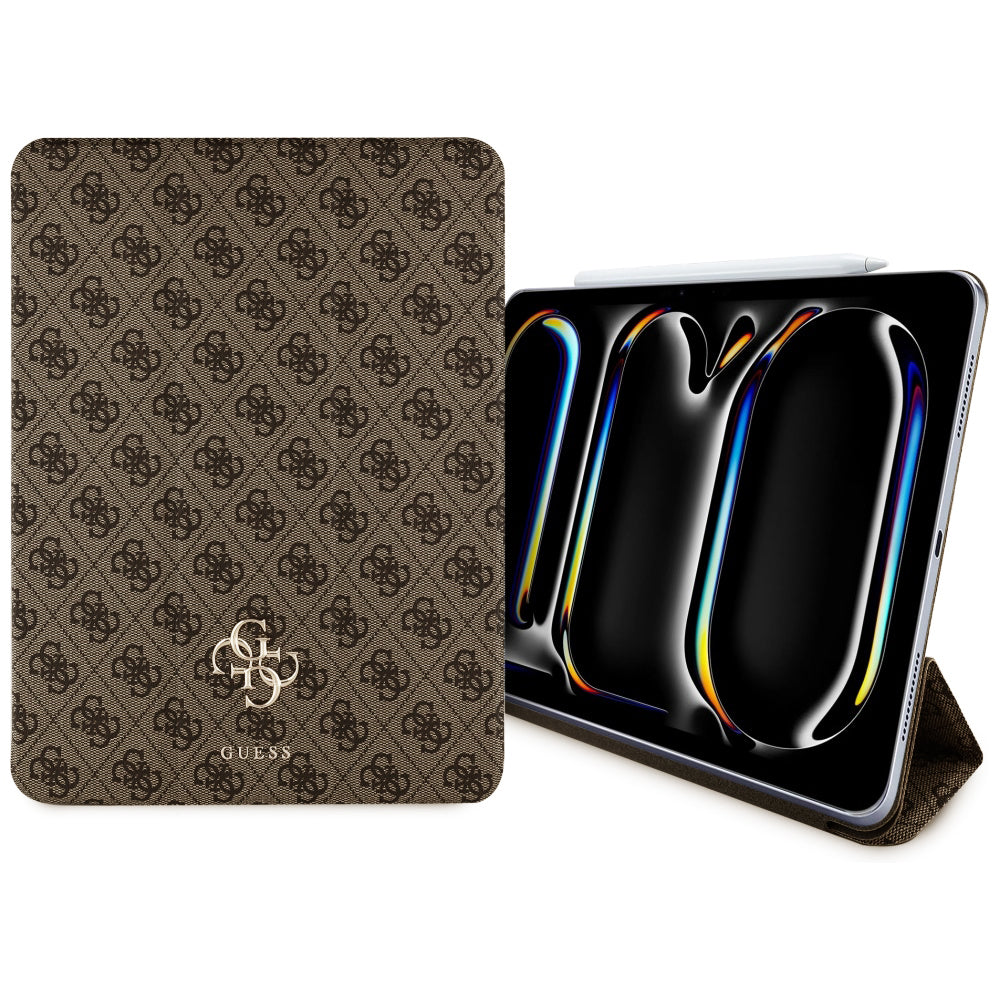 Husa de protectie tableta Guess Magnetic 4G Big Logo (GUFC13PM24PS4SGW) compatibil cu iPad Pro 13 (2024) / iPad Pro 13 (2025), Maro
