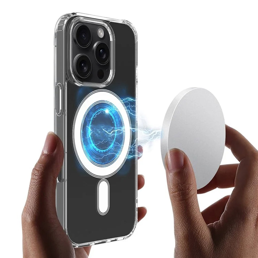 Husa de protectie Techsuit MagSafe Pro compatibil cu iPhone 16 Plus, Transparent