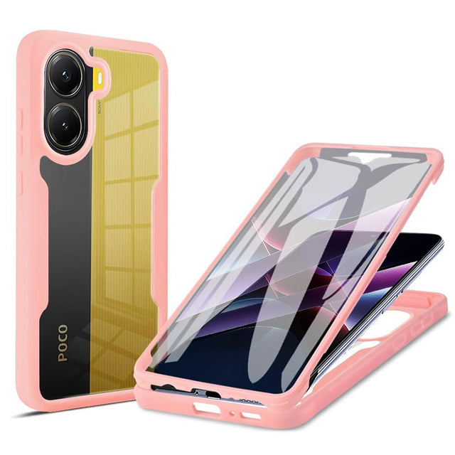 Folie de protectie Techsuit ColorVerse 360 Series + compatibil cu Xiaomi Poco X7 Pro, Roz