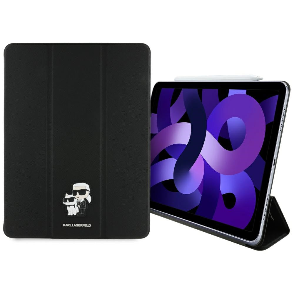 Husa de protectie tableta Karl Lagerfeld Saffiano Magnetic Karl &Choupette (KLFC13RM24SAKCK) compatibil cu iPad Air 13 (2024 / 2025 / 2026), Negru