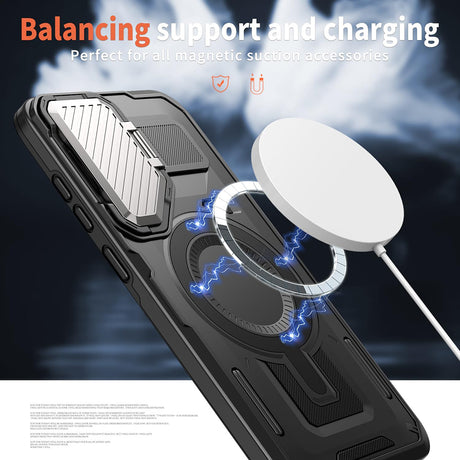 Husa de protectie Techsuit CamVault MagSafe compatibil cu Samsung Galaxy S23 FE, Negru