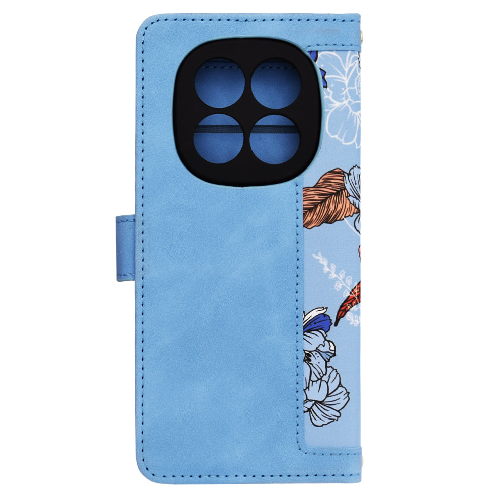 Husa de protectie Techsuit FlipCraft compatibil cu Xiaomi Redmi Note 14 Pro 4G, Vibrant Blue