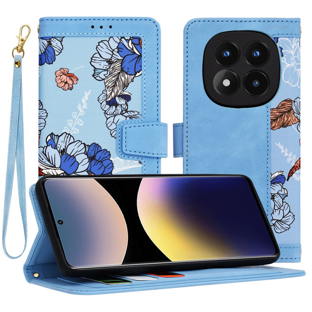 Husa de protectie Techsuit FlipCraft compatibil cu Xiaomi Redmi Note 14 Pro 4G, Vibrant Blue