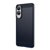Husa de protectie Techsuit Carbon Silicone compatibil cu Samsung Galaxy S25 Edge, Albastru