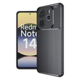 Husa de protectie Techsuit CarbonFiber compatibil cu Xiaomi Redmi Note 14 4G (Regional), Negru