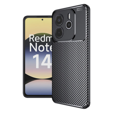 Husa de protectie Techsuit CarbonFiber compatibil cu Xiaomi Redmi Note 14 4G (Regional), Negru