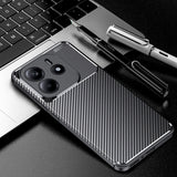 Husa de protectie Techsuit CarbonFiber compatibil cu Xiaomi Redmi Note 14 5G, Negru