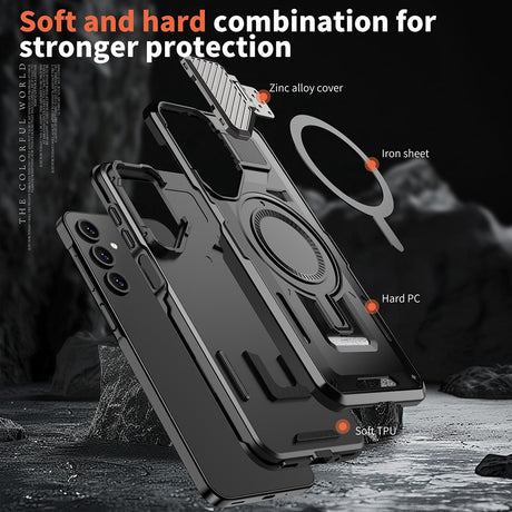 Husa de protectie Techsuit CamVault MagSafe compatibil cu Samsung Galaxy A05s, Negru