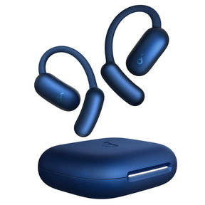 Casti Anker SoundCore AeroFit 2 (A3874G31), for Sport, with Microphone, Bluetooth, Waterproof, Hi-Res, Albastru