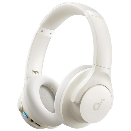 Casti Anker Wireless SoundCore Q11i (A3005G21), with Deep Bass, 60H Playtime, Hi-Res Audio, Multipoint, EQ, Alb