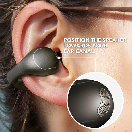 Casti Anker SoundCore C40i (A3331GZ1), Bluetooth 5.4, with Microphone, Open-Ear, Multipoint, Clip-On, Negru