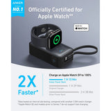 Baterie externa Anker MagGo (A1657H11), for Apple Watch, Fast Charging, Ultra-Slim, 10000mAh, Qi2 35W with Type-C Cable, Negru