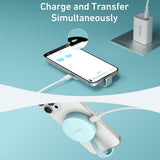 Adaptor Anker Cititor Carduri MagGo (A83D1G21), USB-C, 312 MB/s, Alb