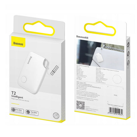 Gadget Baseus Object Finder T2 (ZLFDQT2-02), Anti-lost Device with Lanyard, Alerts, 75mAh, 90dB, Android / iOS, 37x25x6mm, Alb