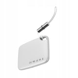 Gadget Baseus Object Finder T2 (ZLFDQT2-02), Anti-lost Device with Lanyard, Alerts, 75mAh, 90dB, Android / iOS, 37x25x6mm, Alb