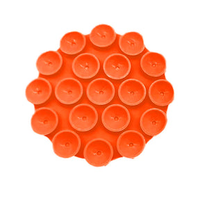 Suport Techsuit Phone (SO-CUP), Suction Pad for Selfies, Silicone, Adhesive Mount, Round Shape, Portocaliu