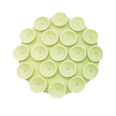 Suport Techsuit Phone (SG-CUP), Suction Pad for Selfies, Silicone, Adhesive Mount, Round Shape, Verde