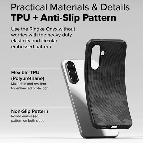 Husa de protectie Ringke Onyx Design compatibil cu Samsung Galaxy A36 5G / A56 5G, Camo Black