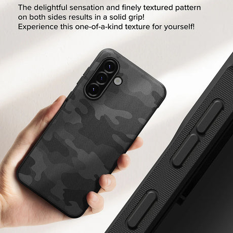 Husa de protectie Ringke Onyx Design compatibil cu Samsung Galaxy A36 5G / A56 5G, Camo Black