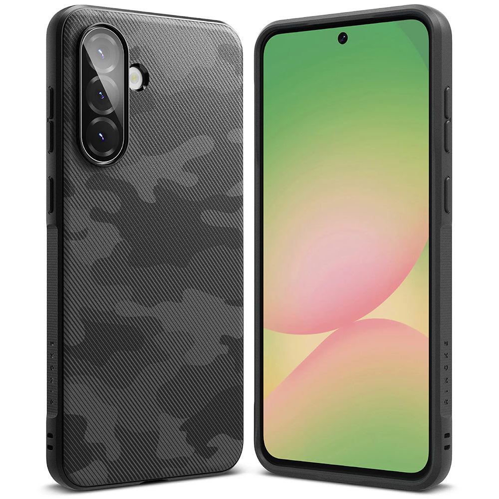 Husa de protectie Ringke Onyx Design compatibil cu Samsung Galaxy A36 5G / A56 5G, Camo Black