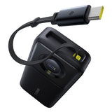 Baterie externa Baseus Free2Pull (P10073700123-00), with Retractable USB-C Cable, Type-C, Display, 20000mAh, 65W, 0.7m, Negru