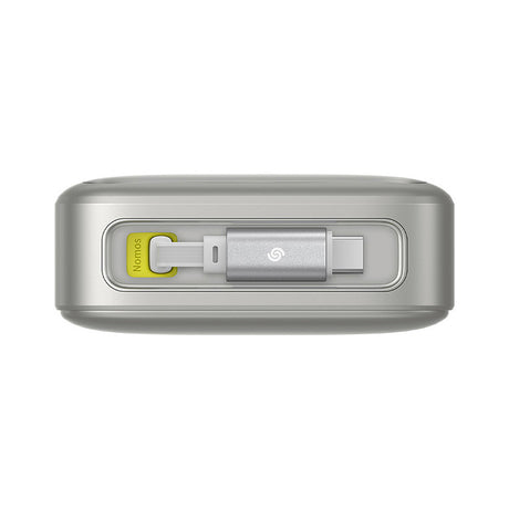 Baterie externa Baseus Free2Pull (P10073700843-00), with Retractable USB-C Cable, Type-C, Display, 20000mAh, 65W, 0.7m, Gri